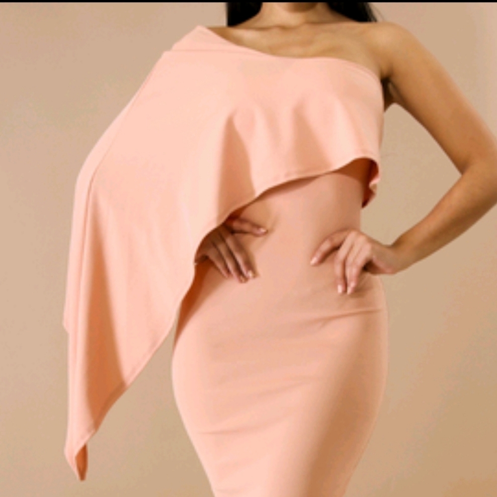 Brand new fitted one shoulder dress